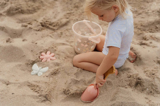 Little Dutch Flowers Butterflies Beach Bucket Pink