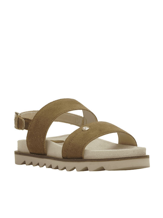 Wrangler Women's Flat Sandals in Tabac Brown Color