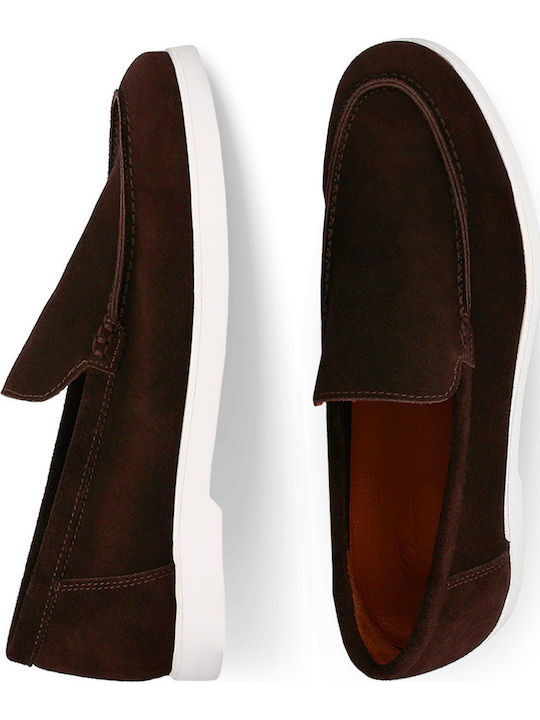 Leder Herren Mokassins in Braun Farbe