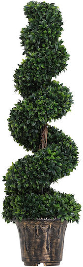 Arbore Artificial de Exterior Buxus (Box comun) Green 112cm Outsunny