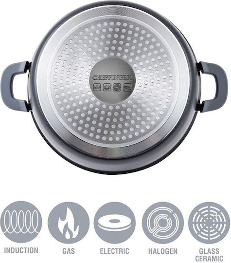 Cheffinger Deep Pot made of Aluminum 24cm