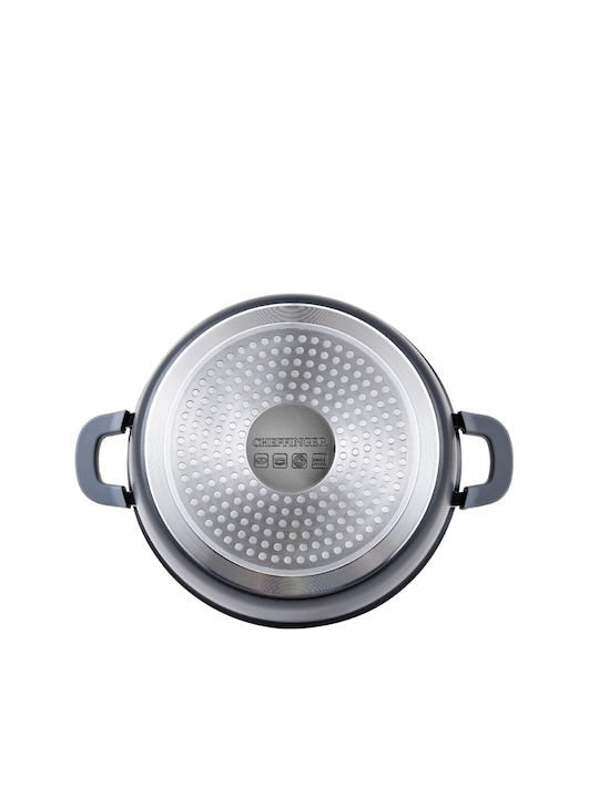 Cheffinger Tiefer Topf aus Aluminium 32cm