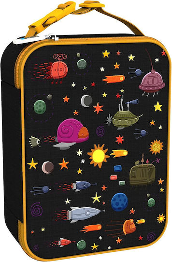 Ion8 Lunch Bag Σχολικό Ισοθερμικό Τσαντάκι Φαγητού Χειρός 4.2lt Μαύρο 19.5x8x26.5εκ.