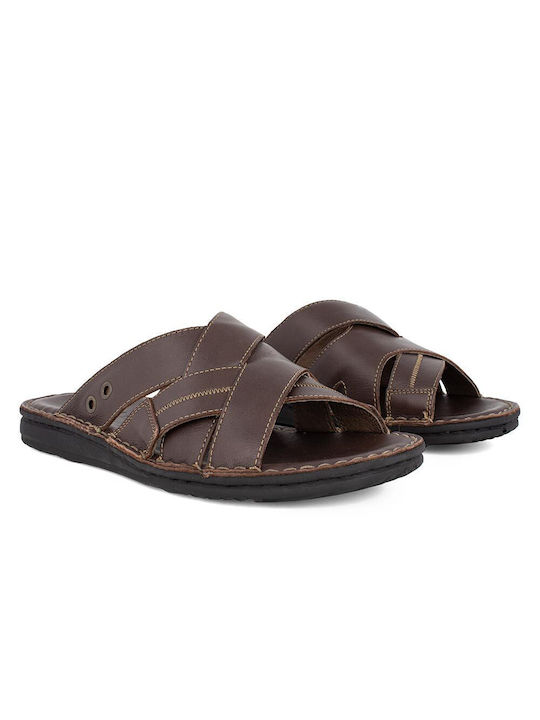 Castor Anatomic 35220 Men's Leather Sandals Brown