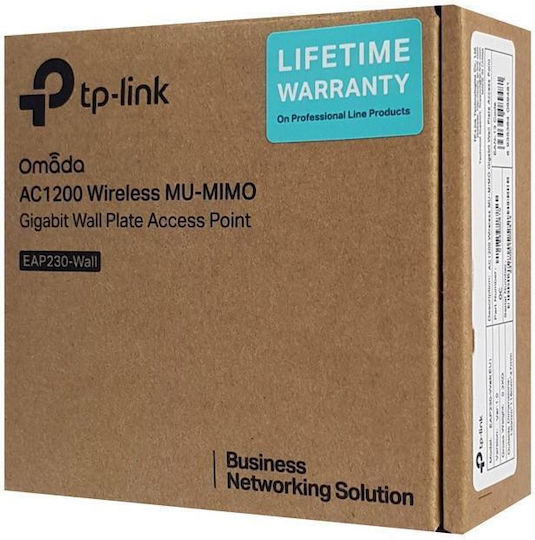 TP-LINK EAP230-Wall v1 Zugriffspunkt Wi‑Fi 5 Dualband (2,4 & 5 GHz) in Einzelner Bausatz