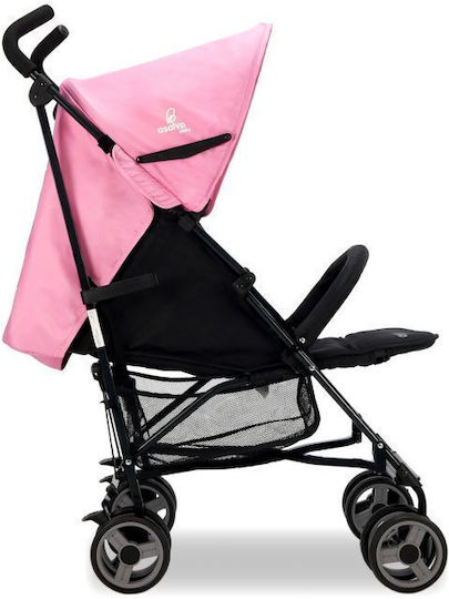 Asalvo Trotter Plus Umbrella Stroller Suitable for Newborn Black Pink 7.3kg