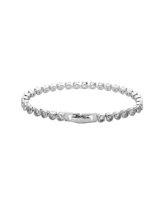 Tennis Bracelet Silver Stainless Steel Bracelet