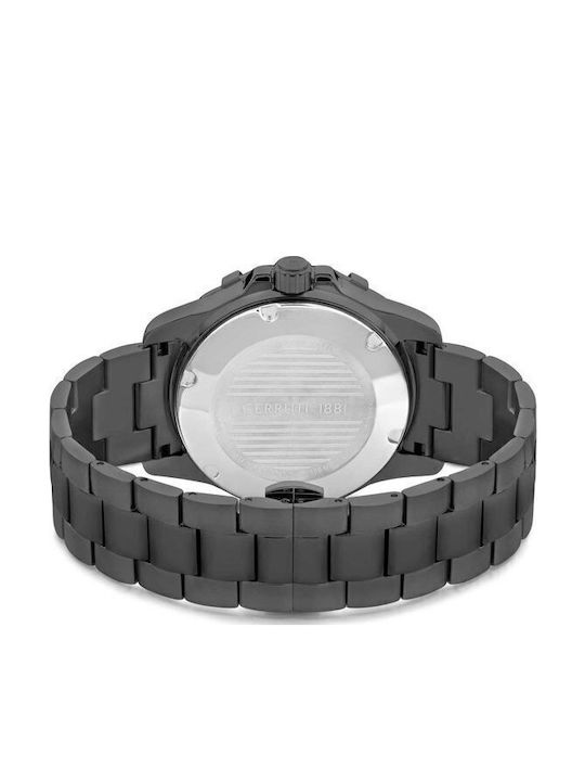 Cerruti Vallelaghi Ανδρικό Ρολόι 44mm Μπαταρίας με Γκρι Μεταλλικό Μπρασελέ