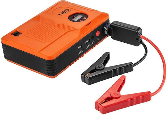 Neo Tools Portable Car Battery Jump Starter 14000mAh with Power Bank / Pump / USB / Φακό 12V