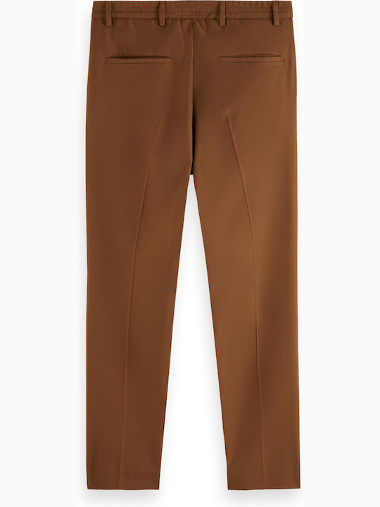 Scotch & Soda Men's Trousers Chino in Regular Fit Brown