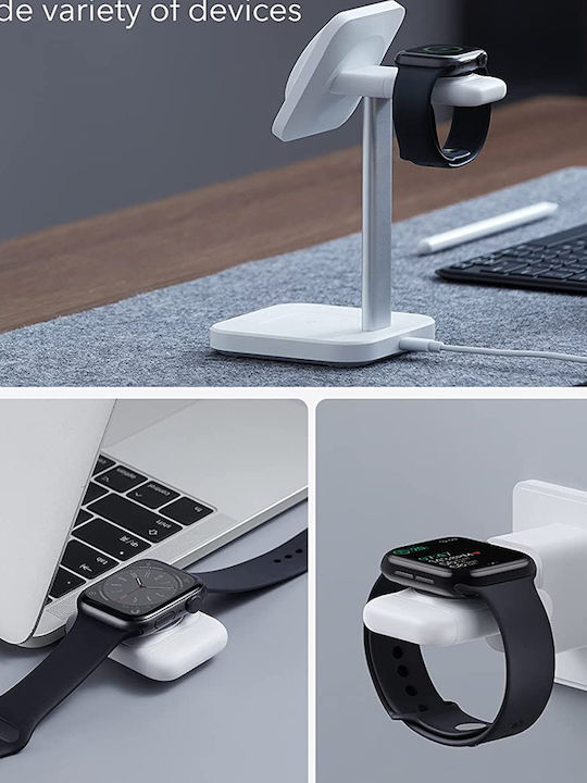 ESR Portable Wireless Charger Wearable Charger Apple Watch Whiteς