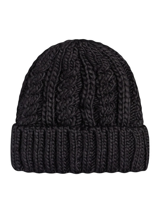Tram Beanie Γυναικείος Σκούφος Πλεκτός σε Μαύρο χρώμα