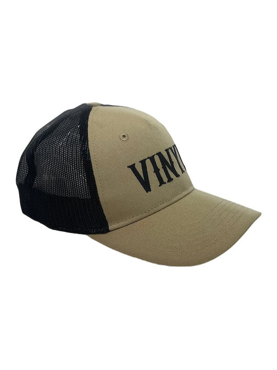 Vinyl Art Clothing Men's Trucker Cap Khaki