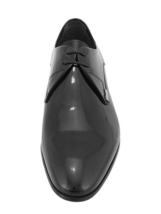 Herrenschuhe aus Lackleder Schwarz
