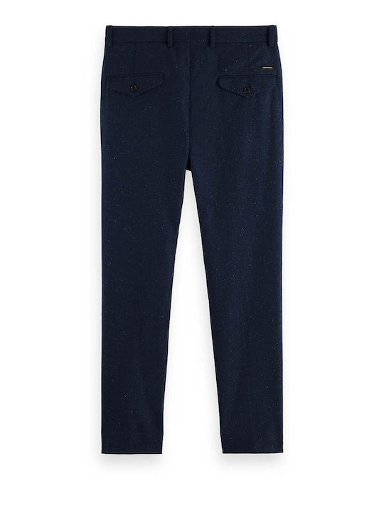 Scotch & Soda Herrenhose Chino in Slim Passform Marineblau