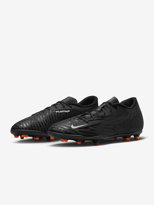 Nike Phantom GX Club Football Shoes with Cleats Black / Dark Smoke Grey / Total Orange / Summit White