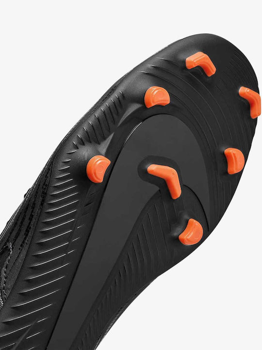 Nike Phantom GX Club Football Shoes with Cleats Black / Dark Smoke Grey / Total Orange / Summit White