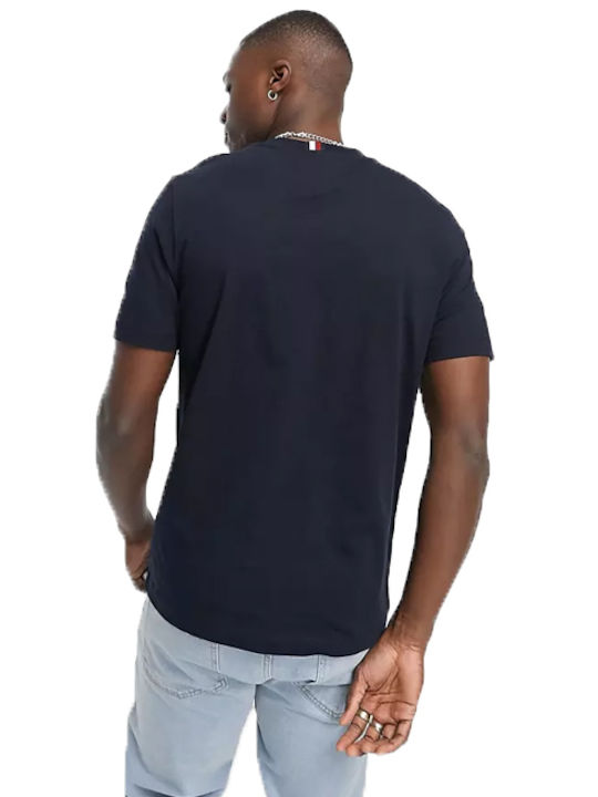 Tommy Hilfiger Ανδρικό T-shirt Navy Μπλε με Στάμπα