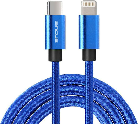 Ancus Flow Plus E54 Braided USB-C to Lightning Cable Blue 1m (35133)