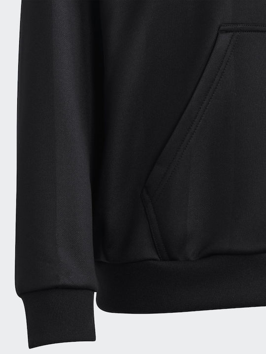Kinder-Sweatshirt mit Kapuze und Taschen Schwarz U FT
