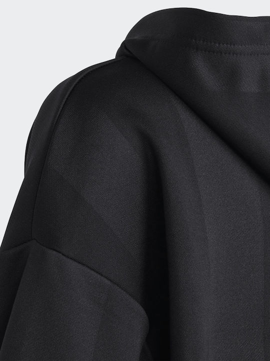 Kinder-Sweatshirt mit Kapuze und Taschen Schwarz U FT