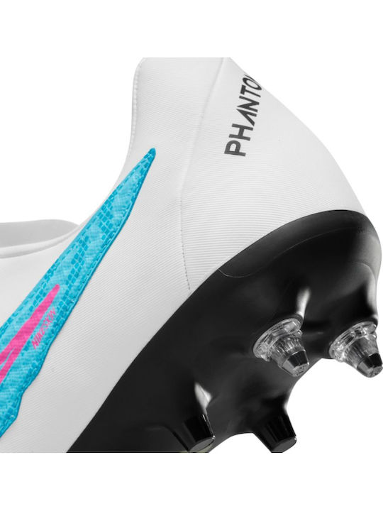 Nike Phantom GX Academy Football Shoes with Cleats Baltic Blue / White / Laser Blue / Pink Blast