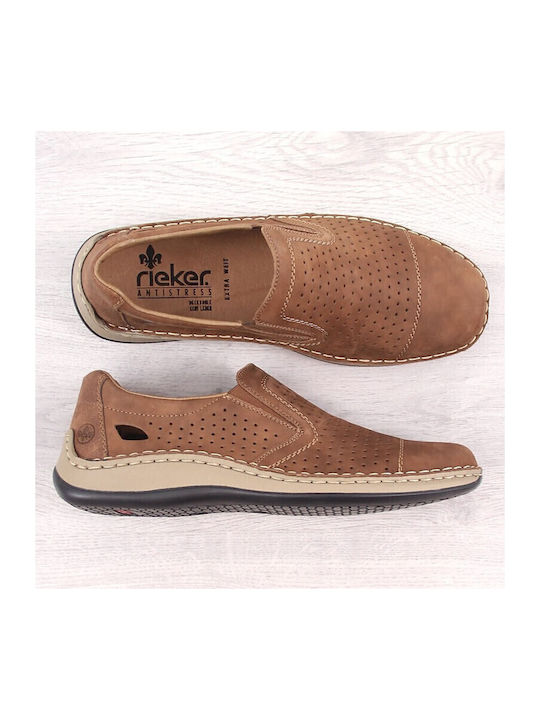 Leder Herren Slip-Ons Braun