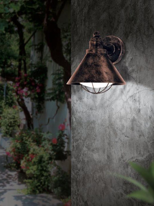 Eglo Barrosela Wall-Mounted Outdoor Hat Light E27 IP44 22x24εκ.