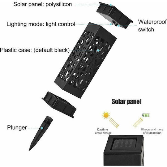 Viosarp Spiked Solar Light Traffic light 6cmx6cmx29.5cmcm