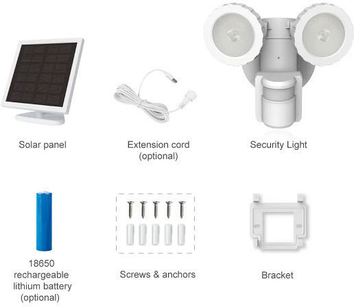 Factory Straßen-Solarleuchte 500lm Kaltweiß 5000K mit Bewegungssensor und Fotokontakt