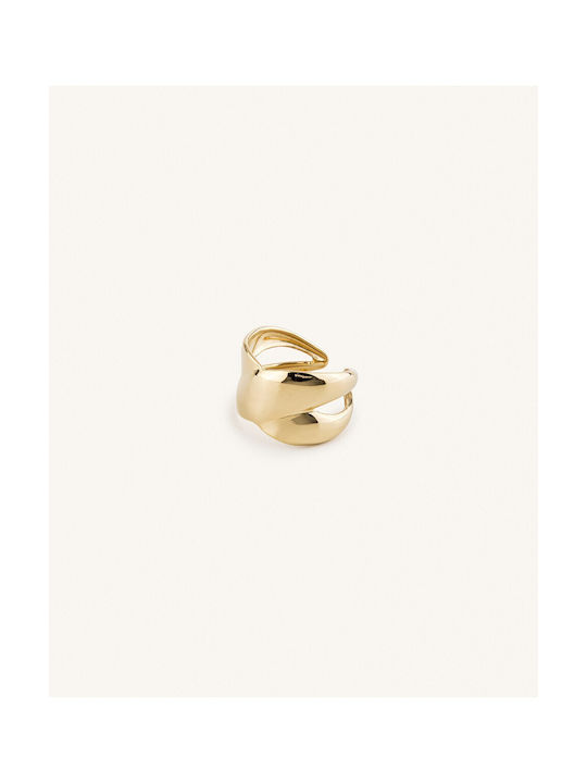 StanStefan Women's Gold Briochian Steel Ring