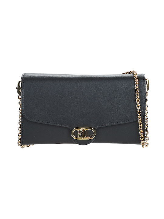 Ralph Lauren Women's Leather Envelope Bag Black