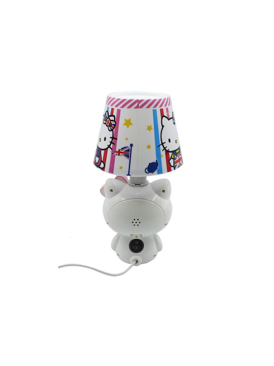 Kids Side Table Lamp Pink 24x7x10cm