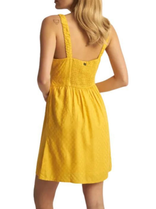 Attrattivo Summer Mini Dress Yellow