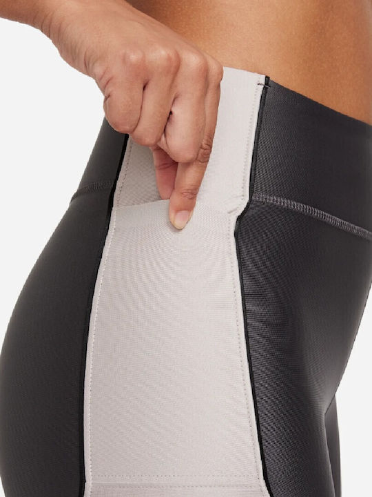 Women's Bike Training Legging High Waisted Dri-Fit Gray