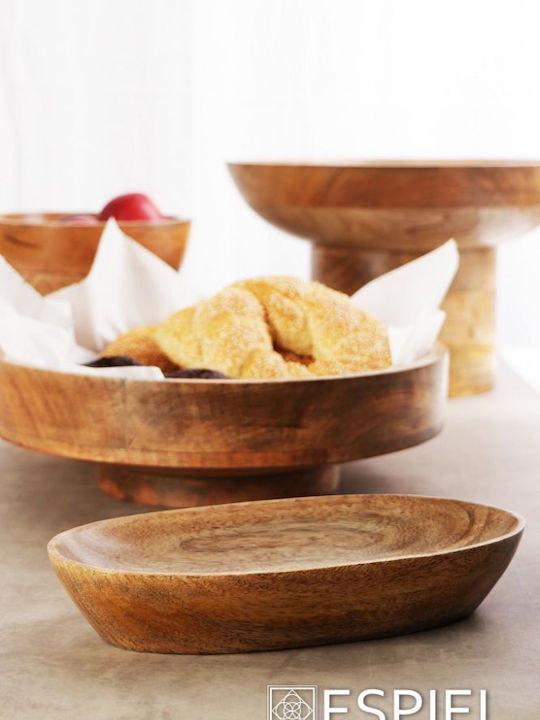 Espiel Mango Decorative Bowl Brown 40x40x12cm