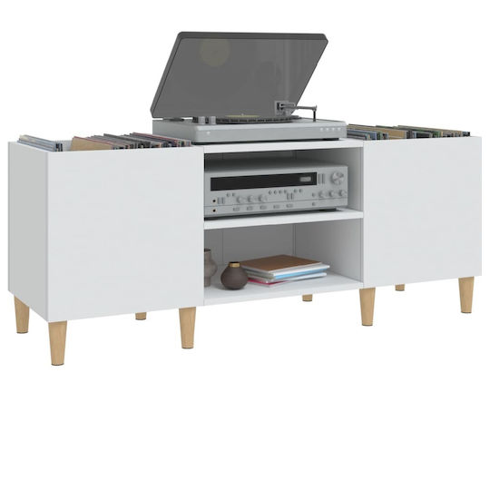 vidaXL cu 1 Rafturi Alb 121x48x38cm
