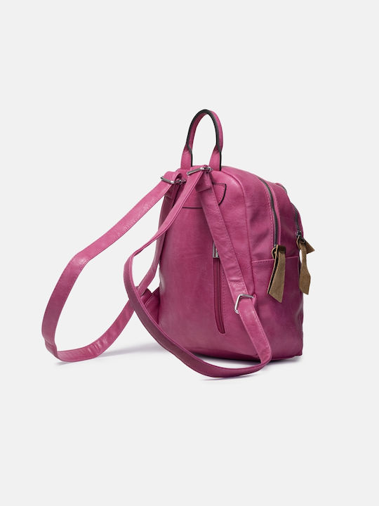 InShoes Damen Tasche Rucksack Fuchsie