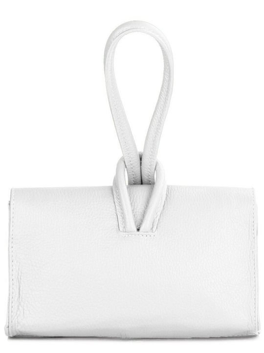 Silia D Leder Damen Tasche Hand Weiß