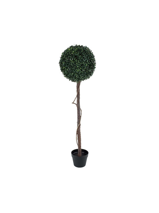 GloboStar Plantă Artificială în Ghiveci Artificial Garden BUXUS Beige 120cm 1buc