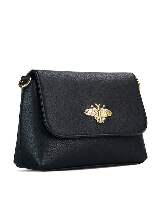 Damentasche Crossbody aus Kunstleder Schwarz