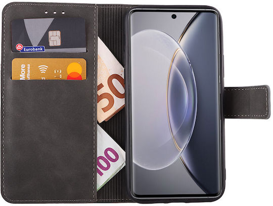 Lime Essential Magnet Книга Изкуствена кожа Сив (VIVO X90 PRO)