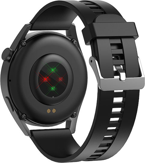 Tracer SM6 Opal Smartwatch με Παλμογράφο (Μαύρο)
