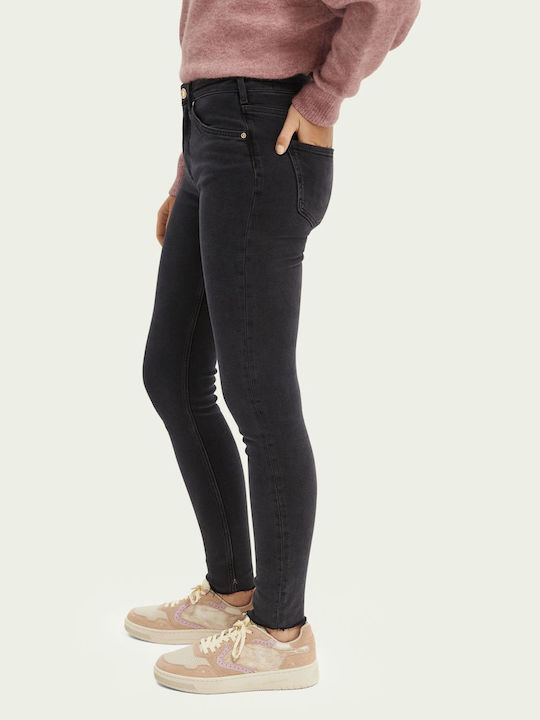 Scotch & Soda High Waist Women's Jean Trousers Black