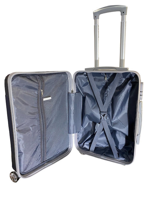 Ormi ESH029-2 Medium Travel Suitcase Hard Blue with 4 Wheels Height 65cm