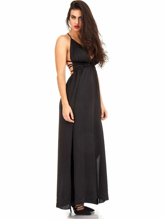 Sommer Maxi Abendkleid Schwarz