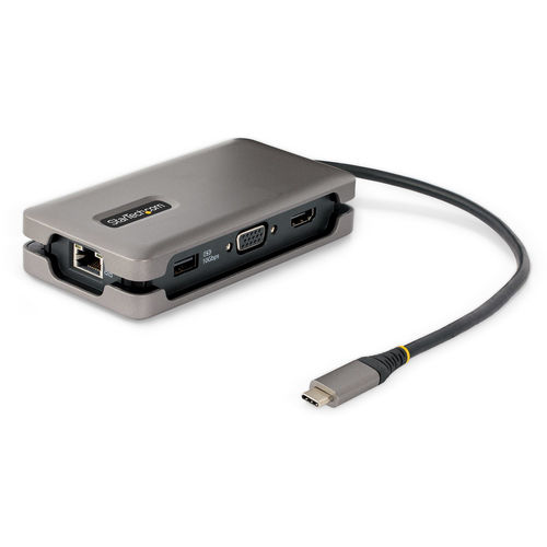 StarTech USB-C Docking Station με HDMI 4K PD Ethernet Γκρι (DKT31CVHPD3)