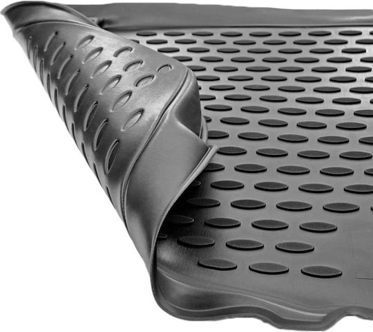 Novline Set of Front and Rear Mats 4pcs Tray Type for Honda Jazz 2002-2008 Black