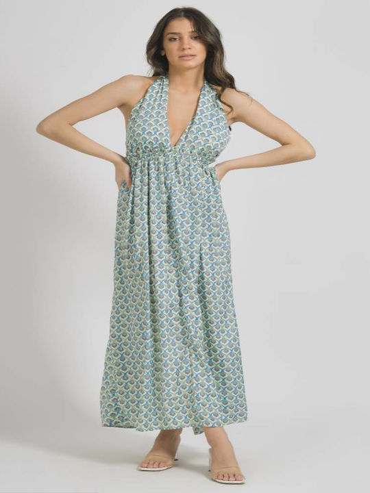 Ble Resort Collection Summer Maxi Dress Turquoise