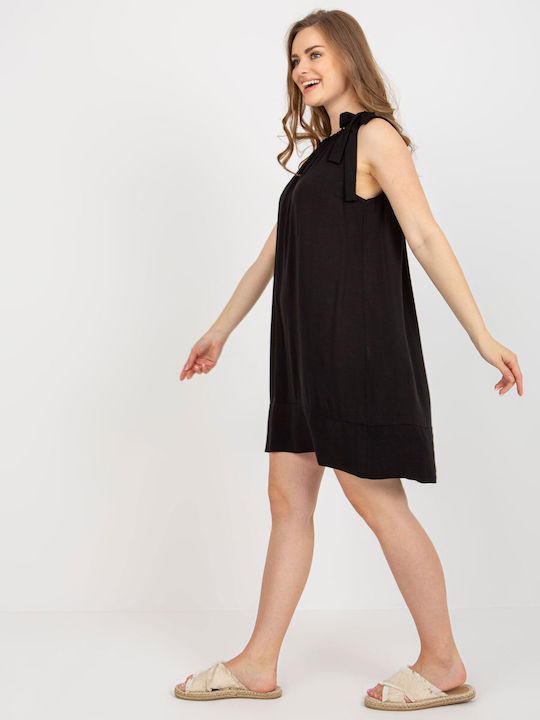 Och Bella Summer Mini Dress Black